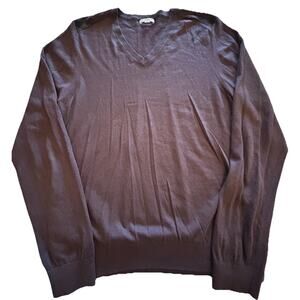 Burberry‎ Brit Sweater Mens Sz XXL Purple Plaid Crewneck Cashmere Blend Designer